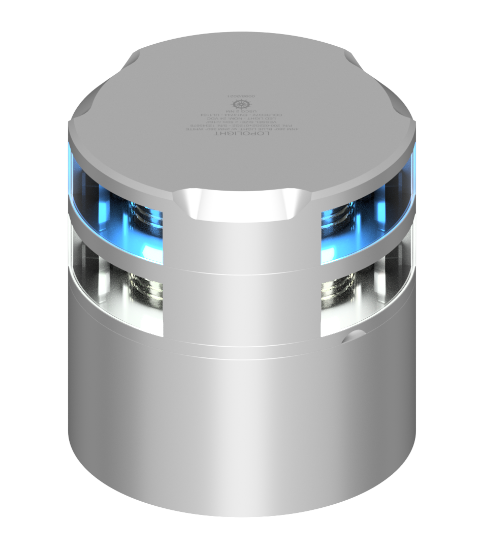 2nm 360° White + 2nm 360° Blue w/Conn & Alu-baseCD 2nm 360° White + 2nm 360° Blue w/Conn & Alu-baseCD